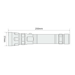 Linterna PATROL LED CREE aluminio MAXI 3W