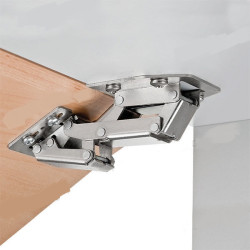 Damped hinge for 180° tilt-and-turn door