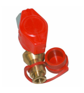 Double cone valve with 8 mm quick coupling and 8 mm double cone fitting