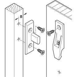 Soporte de panel de enclavamiento Keku