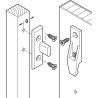 Soporte de panel de enclavamiento Keku