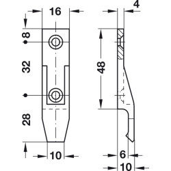 Soporte de panel de enclavamiento Keku