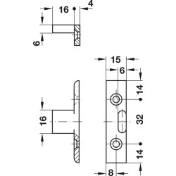 Soporte de panel de enclavamiento Keku