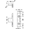 Soporte de panel de enclavamiento Keku