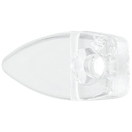 Set 4 pezzi ferma specchio in plastica trasparente