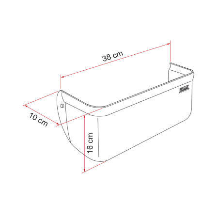 Caja de almacenaje Poket XL gris FIAMMA