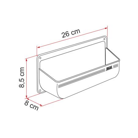 Portaobjetos Pocket M blanco FIAMMA - 03177-01-