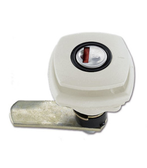 Zadi white std tailgate lock w / cyl and keys