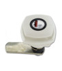 Zadi white std tailgate lock w / cyl and keys