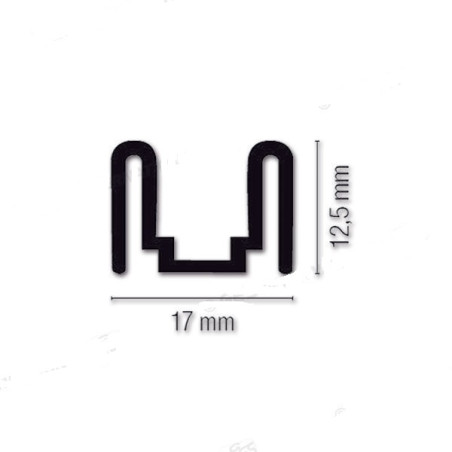 Guide incurvé à 90° pour volets roulants mobiles