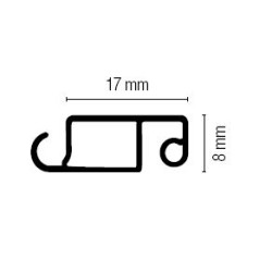 Kit 6 pièces. Bande supplémentaire 120 cm pour volets argentés