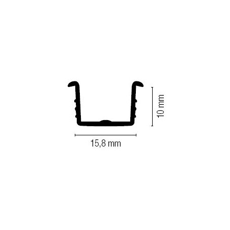KS DOOR KIT UNTERE GERADE FÜHRUNG + 2,1 M ADAPTER