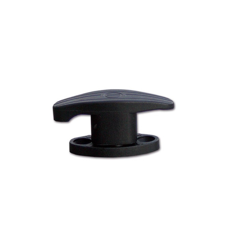 Low stable door stop black ZADI 10 mm high rebate