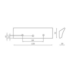 BALDACCI - V503 Kit maniglia cromo lucido pull open