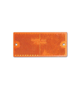 Catadiottro 90x40 mm con fori arancio