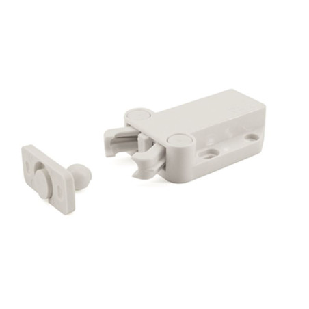 Push closure for doors without handle