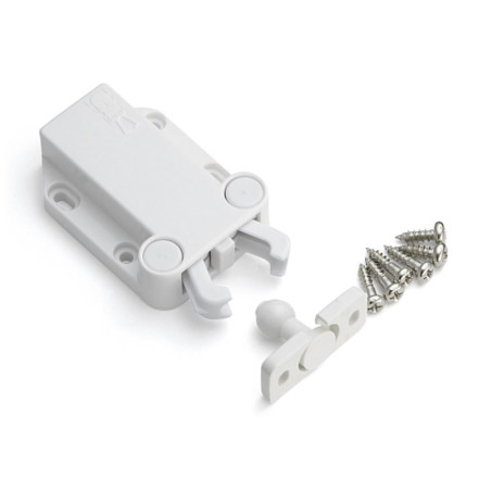 Push closure for doors without handle