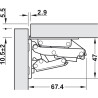 Damped hinge for 180° tilt-and-turn door