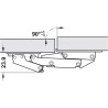 Cerniera x anta ribalta 180°