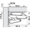 180 ° tilt and turn hinge