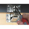 Damped hinge for 90° tilt-and-turn door