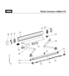 Pièces détachées store THULE Tristor 1 Omnistor V10 - Accessoires