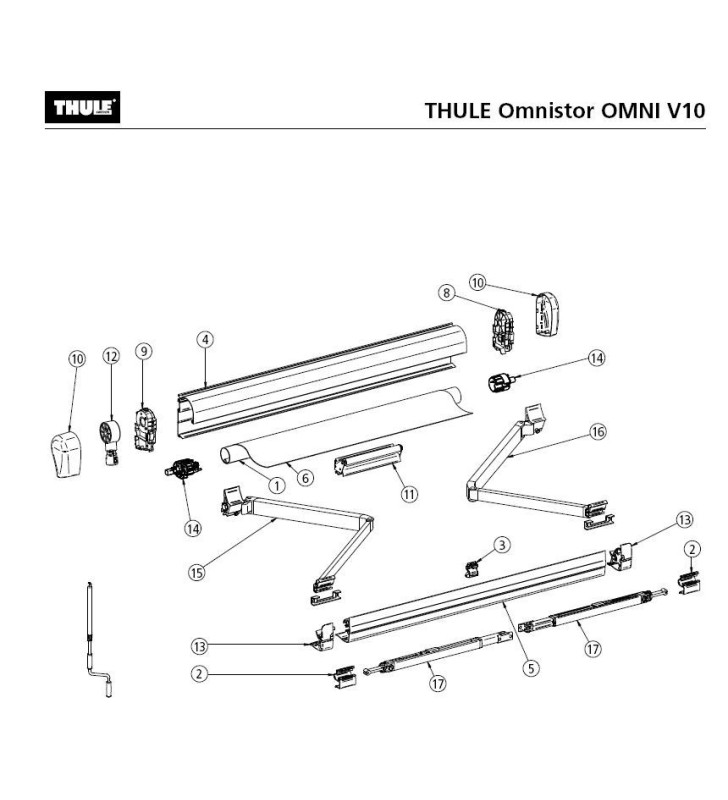 Derecha - Tapa delantera izquierda OMNI V10