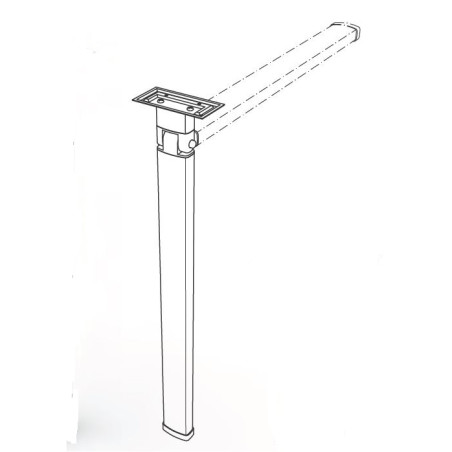 STAR 1 - GAMBA pieghevole LIPPERT 60x32 mm H720