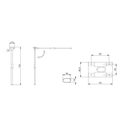 COMET 3 - LIPPERT H720 separable folding oval LEG