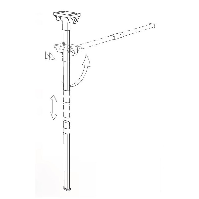 COMET 3 - PIED ovale pliable séparable LIPPERT...