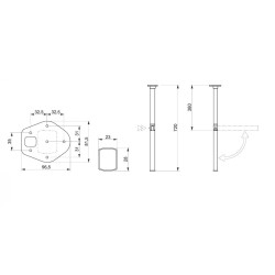 ASTRO 1 - LIPPERT folding LEG H720