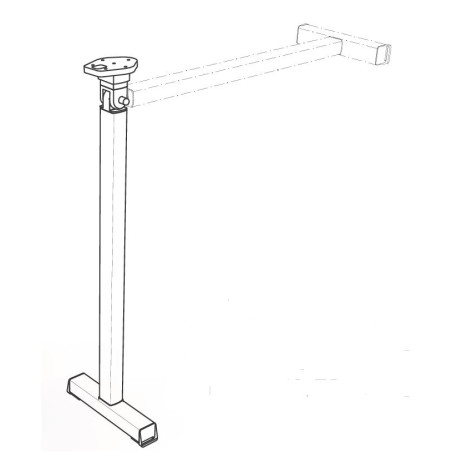 Pie en T plegable ASTRO 2 LEG LIPPERT H720