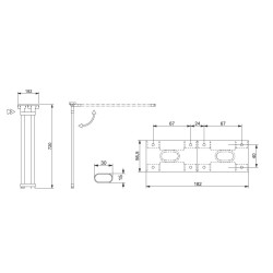 COMET 2 - LIPPERT H720 folding double oval LEG