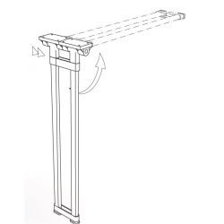 COMET 2 - LIPPERT H720 folding double oval LEG