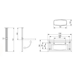 MAGNUM 1 - LIPPERT folding LEG H720