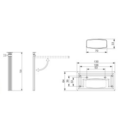 MAGNUM 2 - LIPPERT folding LEG H720