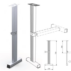 MAGNUM 3 - LIPPERT T-foot folding LEG H720