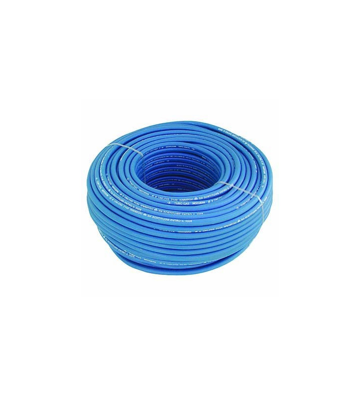 5 mt blue rubber hose for LPG dia. 8/13 UNI7140 CL1 type A1