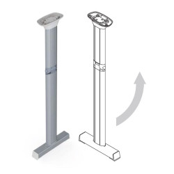 MOON 3 - LIPPERT T-foot folding LEG H750