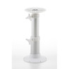 Pied de table télescopique blanc H 720 mm