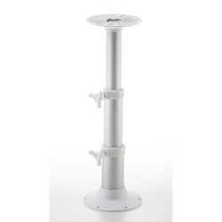 Pied de table télescopique blanc H 720 mm