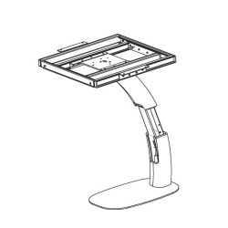 SUPPORT DE TABLE TÉLESCOPIQUE ROBOCOSMO LIPPERT H721 mm