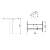 UNIVERSE TABLE SUPPORT LIPPERT H740 mm