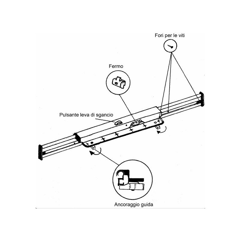 Aluminum table runner with bed support