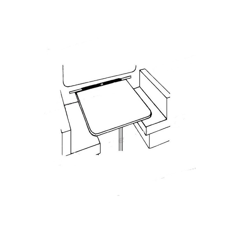 Aluminum table runner with bed support