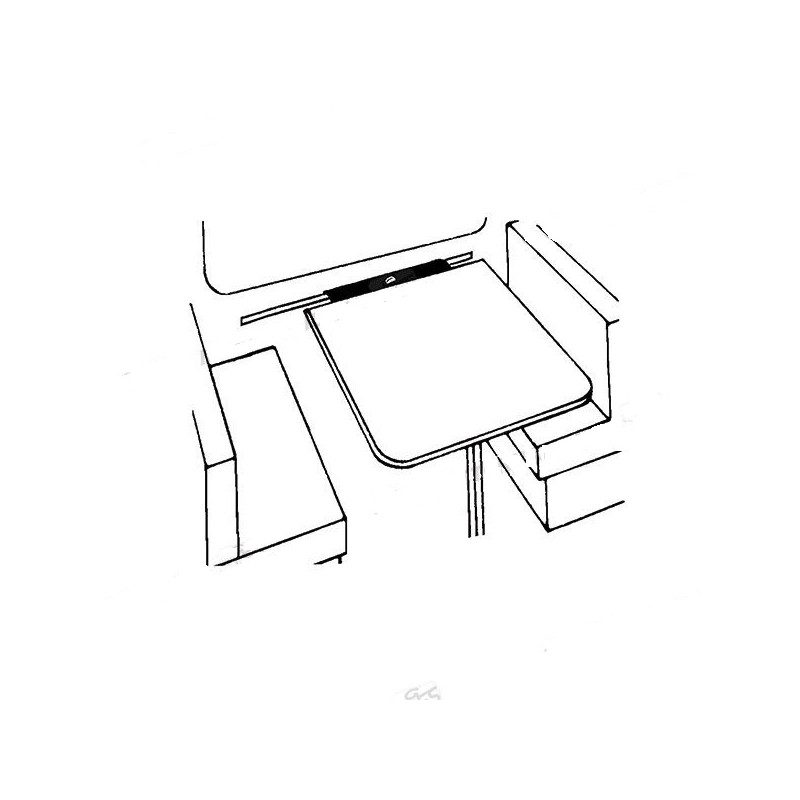 Aluminum table runner with bed support