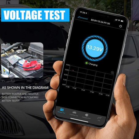 HABA - Monitor de batería Bluetooth BM2