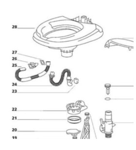 THETFORD Central Aqua Magic IV toilet gasket - 12481