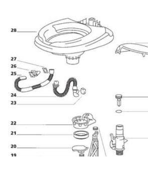 Guarnizione WC THETFORD Centrale Aqua Magic IV - 12481