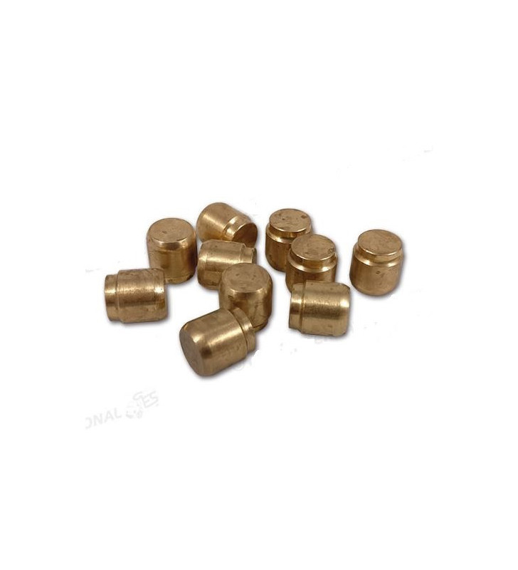 Brass cap Ø 10 for gas fittings and valves